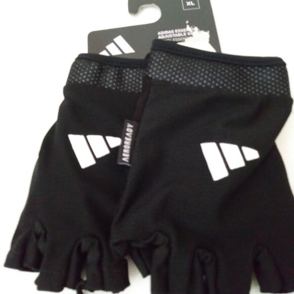 Adidas Essentials Adjustable Sport Activity Black Gloves Size XL - Picture 7 of 9